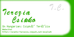 terezia csipko business card